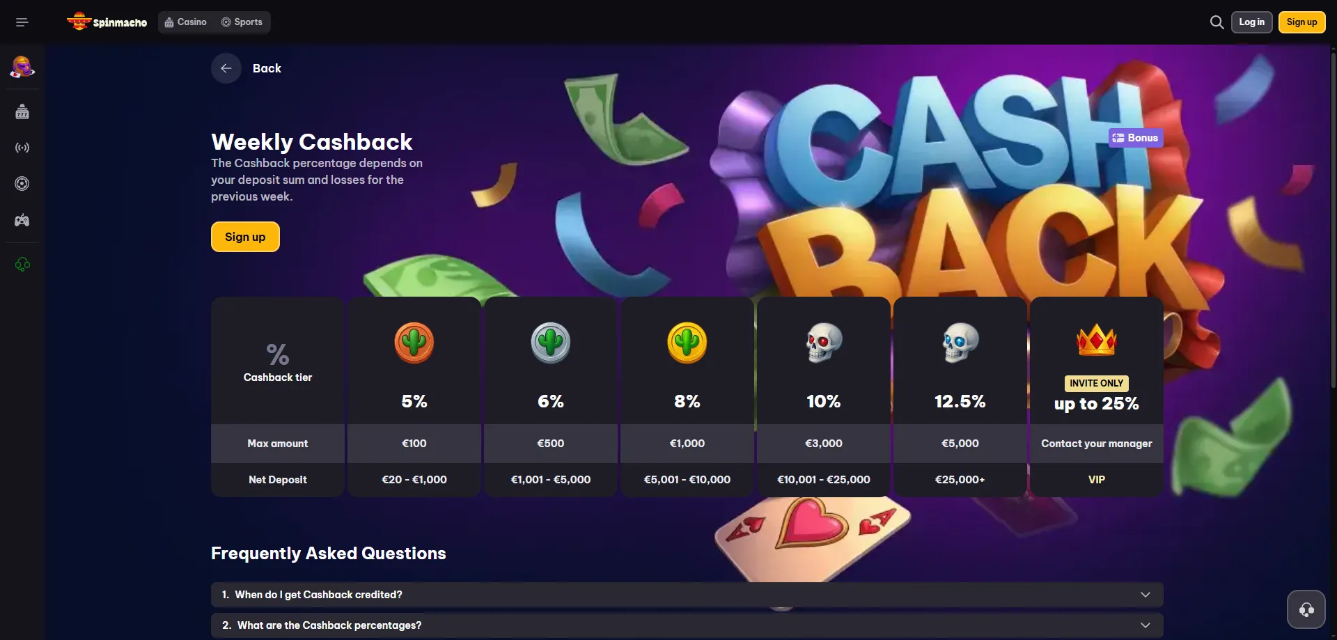 spinmacho-vip SpinMacho Casino metodi di pagamento deposito prelievo sicuro